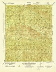 Big Pine Mtn California Historical topographic map, 1:31680 scale, 7.5 X 7.5 Minute, Year 1944