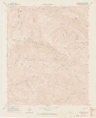 Big Pine Mtn California Historical topographic map, 1:24000 scale, 7.5 X 7.5 Minute, Year 1964