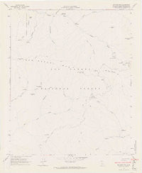 Big Pine Mtn California Historical topographic map, 1:24000 scale, 7.5 X 7.5 Minute, Year 1964
