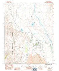 Big Pine California Historical topographic map, 1:24000 scale, 7.5 X 7.5 Minute, Year 1984