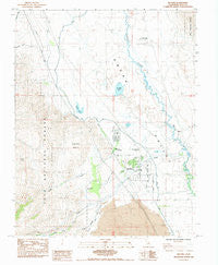 Big Pine California Historical topographic map, 1:24000 scale, 7.5 X 7.5 Minute, Year 1984