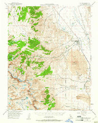 Big Pine California Historical topographic map, 1:62500 scale, 15 X 15 Minute, Year 1950