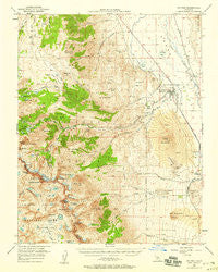 Big Pine California Historical topographic map, 1:62500 scale, 15 X 15 Minute, Year 1950