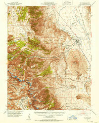 Big Pine California Historical topographic map, 1:62500 scale, 15 X 15 Minute, Year 1950