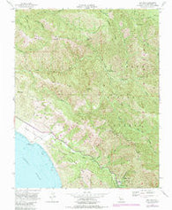 Big Sur California Historical topographic map, 1:24000 scale, 7.5 X 7.5 Minute, Year 1956