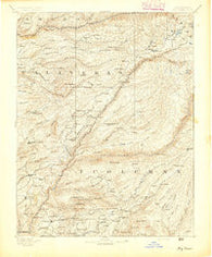 Big Trees California Historical topographic map, 1:125000 scale, 30 X 30 Minute, Year 1894