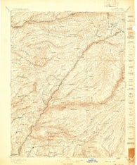 Big Trees California Historical topographic map, 1:125000 scale, 30 X 30 Minute, Year 1897