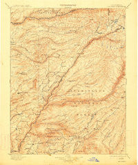 Big Trees California Historical topographic map, 1:125000 scale, 30 X 30 Minute, Year 1901