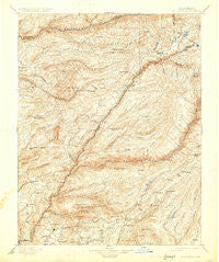 Big Trees California Historical topographic map, 1:125000 scale, 30 X 30 Minute, Year 1901