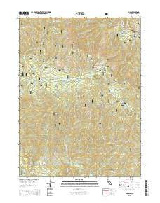 Big Bar California Current topographic map, 1:24000 scale, 7.5 X 7.5 Minute, Year 2015