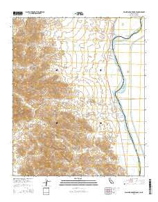 Big Maria Mountains SE California Current topographic map, 1:24000 scale, 7.5 X 7.5 Minute, Year 2015