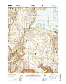 Big Sage Reservoir California Current topographic map, 1:24000 scale, 7.5 X 7.5 Minute, Year 2015