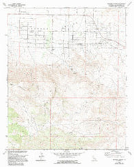 Bighorn Canyon California Historical topographic map, 1:24000 scale, 7.5 X 7.5 Minute, Year 1972