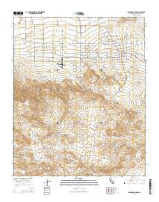 Bighorn Canyon California Current topographic map, 1:24000 scale, 7.5 X 7.5 Minute, Year 2015