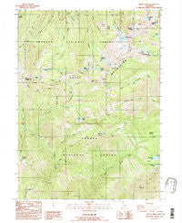 Billys Peak California Historical topographic map, 1:24000 scale, 7.5 X 7.5 Minute, Year 1986