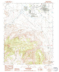 Bishop California Historical topographic map, 1:24000 scale, 7.5 X 7.5 Minute, Year 1984