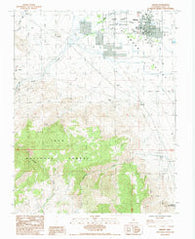 Bishop California Historical topographic map, 1:24000 scale, 7.5 X 7.5 Minute, Year 1984
