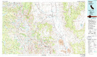 Bishop California Historical topographic map, 1:100000 scale, 30 X 60 Minute, Year 1978