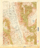 Bishop California Historical topographic map, 1:125000 scale, 30 X 30 Minute, Year 1913