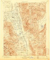 Bishop California Historical topographic map, 1:125000 scale, 30 X 30 Minute, Year 1913