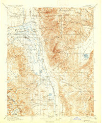 Bishop California Historical topographic map, 1:125000 scale, 30 X 30 Minute, Year 1913