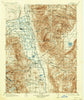 Bishop California Historical topographic map, 1:125000 scale, 30 X 30 Minute, Year 1913