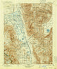 Bishop California Historical topographic map, 1:125000 scale, 30 X 30 Minute, Year 1913