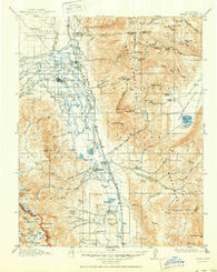 Bishop California Historical topographic map, 1:125000 scale, 30 X 30 Minute, Year 1913