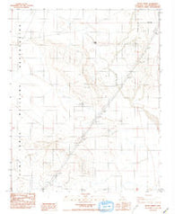 Bitter Spring California Historical topographic map, 1:24000 scale, 7.5 X 7.5 Minute, Year 1986