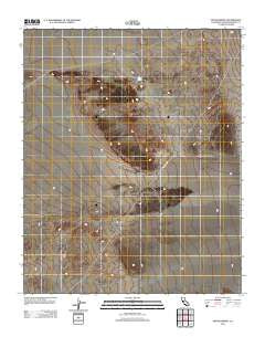 Bitter Spring California Historical topographic map, 1:24000 scale, 7.5 X 7.5 Minute, Year 2012