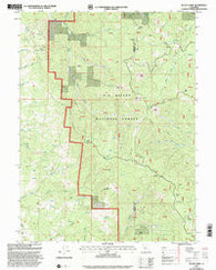 Black Lassic California Historical topographic map, 1:24000 scale, 7.5 X 7.5 Minute, Year 1997