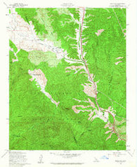 Black Mtn California Historical topographic map, 1:24000 scale, 7.5 X 7.5 Minute, Year 1958