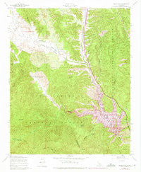 Black Mtn California Historical topographic map, 1:24000 scale, 7.5 X 7.5 Minute, Year 1958