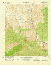 Black Mtn California Historical topographic map, 1:31680 scale, 7.5 X 7.5 Minute, Year 1945