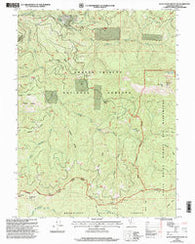 Black Rock Mountain California Historical topographic map, 1:24000 scale, 7.5 X 7.5 Minute, Year 1998