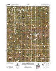 Black Rock Mountain California Historical topographic map, 1:24000 scale, 7.5 X 7.5 Minute, Year 2012