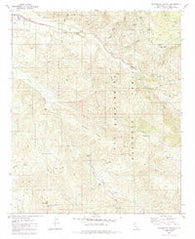 Blackburn Canyon California Historical topographic map, 1:24000 scale, 7.5 X 7.5 Minute, Year 1982