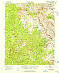 Blackcap Mtn California Historical topographic map, 1:62500 scale, 15 X 15 Minute, Year 1953