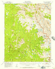 Blackcap Mtn California Historical topographic map, 1:62500 scale, 15 X 15 Minute, Year 1953