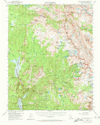Blackcap Mtn California Historical topographic map, 1:62500 scale, 15 X 15 Minute, Year 1962