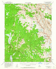 Blackcap Mtn California Historical topographic map, 1:62500 scale, 15 X 15 Minute, Year 1953