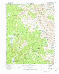 Blackcap Mtn California Historical topographic map, 1:62500 scale, 15 X 15 Minute, Year 1962