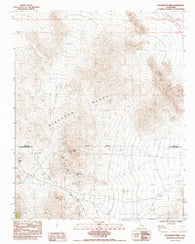 Blackwater Mine California Historical topographic map, 1:24000 scale, 7.5 X 7.5 Minute, Year 1985