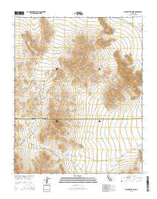 Blackwater Mine California Current topographic map, 1:24000 scale, 7.5 X 7.5 Minute, Year 2015