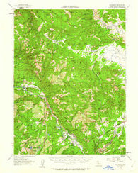 Blairsden California Historical topographic map, 1:62500 scale, 15 X 15 Minute, Year 1956