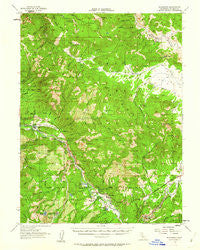 Blairsden California Historical topographic map, 1:62500 scale, 15 X 15 Minute, Year 1956