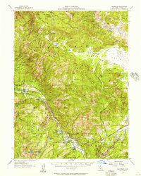Blairsden California Historical topographic map, 1:62500 scale, 15 X 15 Minute, Year 1956