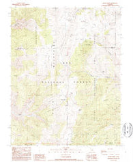 Blanco Mountain California Historical topographic map, 1:24000 scale, 7.5 X 7.5 Minute, Year 1987