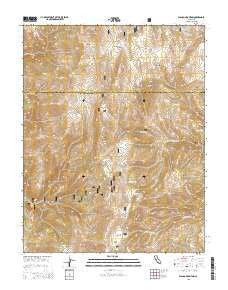 Blanco Mountain California Current topographic map, 1:24000 scale, 7.5 X 7.5 Minute, Year 2015