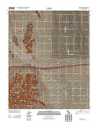 Blind Hills California Historical topographic map, 1:24000 scale, 7.5 X 7.5 Minute, Year 2012